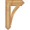Ekena Millwork Thorton Arts and Crafts Rough Sawn Bracket w/ Offset Brace, Western Red Cedar, 8"W x 22"D x 34"H BKT0806X22X34THR03RWR - alternate 3